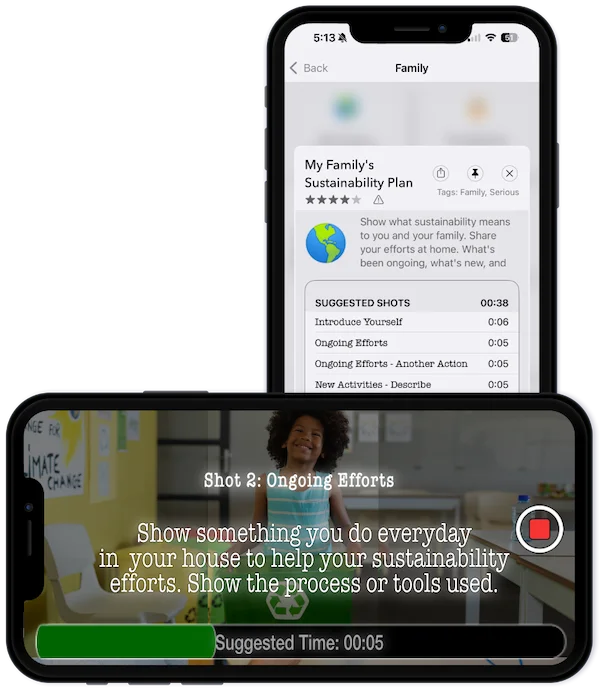 Simplified video creation for student projects with the NanoFlick app